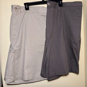 BUNDLE | Men’s HB Grey & Khaki Shorts | Size 44R | Casual Big and Tall